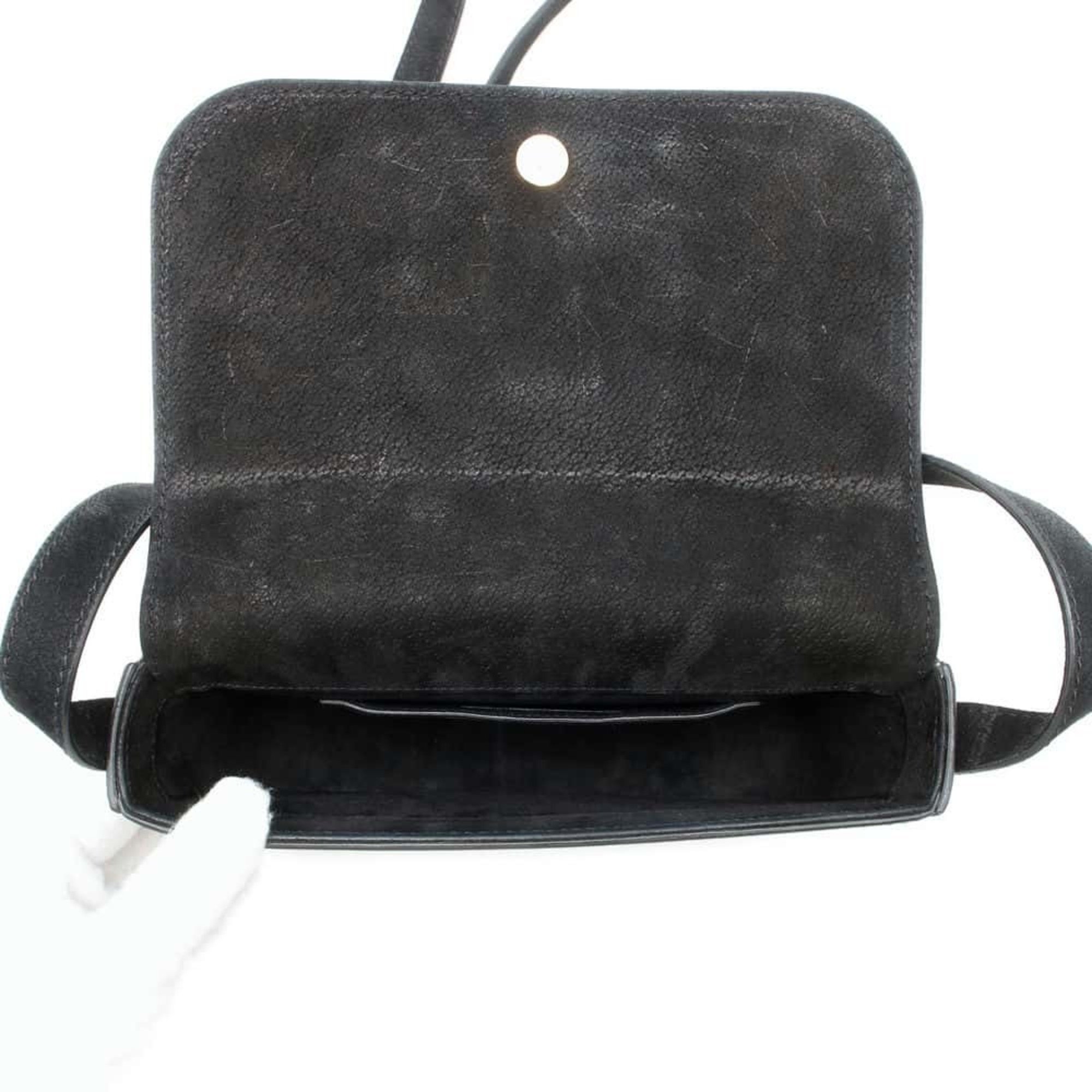 Saint Laurent Shoulder Bag Suede 439666 SAINT LAURENT PARIS Black