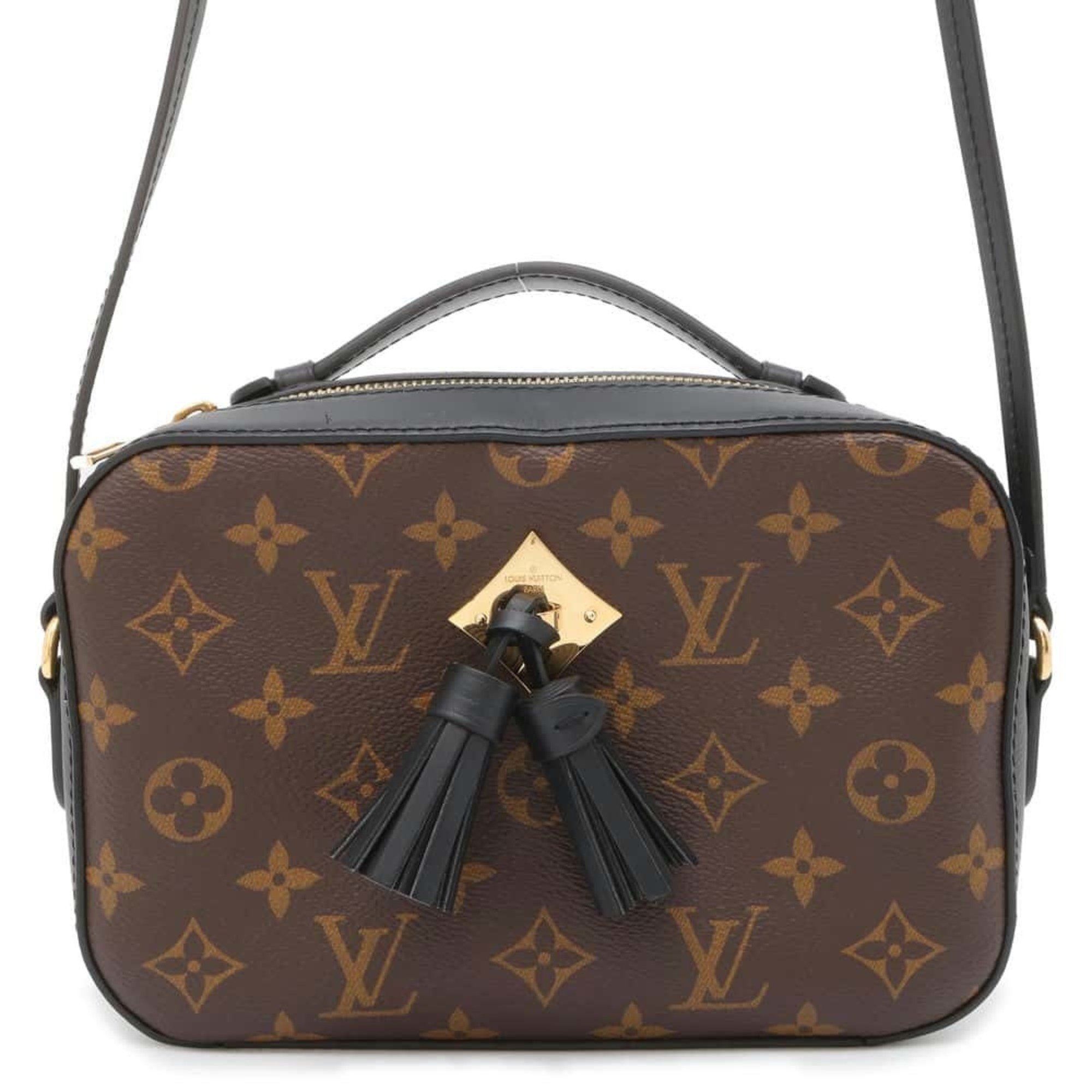 Louis Vuitton Shoulder Bag Monogram Santonge M43555 LOUIS VUITTON Tassel Black