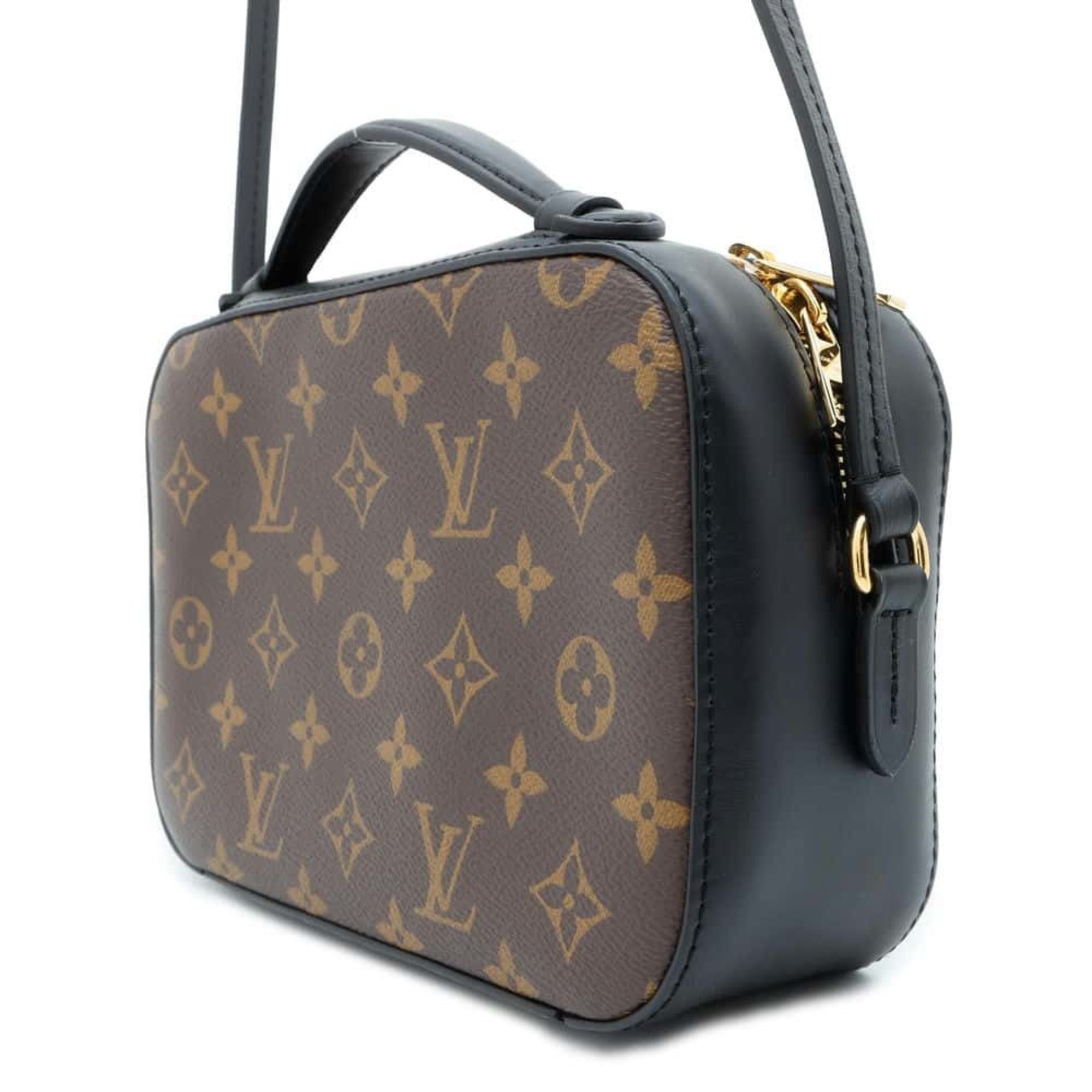 Louis Vuitton Shoulder Bag Monogram Santonge M43555 LOUIS VUITTON Tassel Black