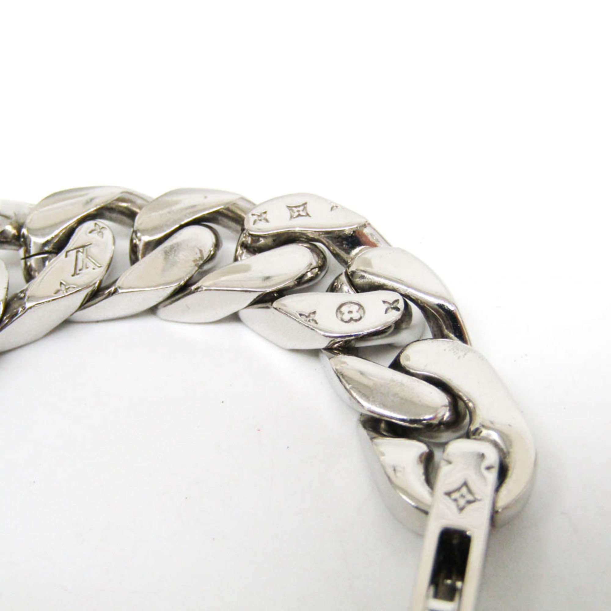 Louis Vuitton LV Chain Links Bracelet M69988 Metal Charm Bracelet Silver