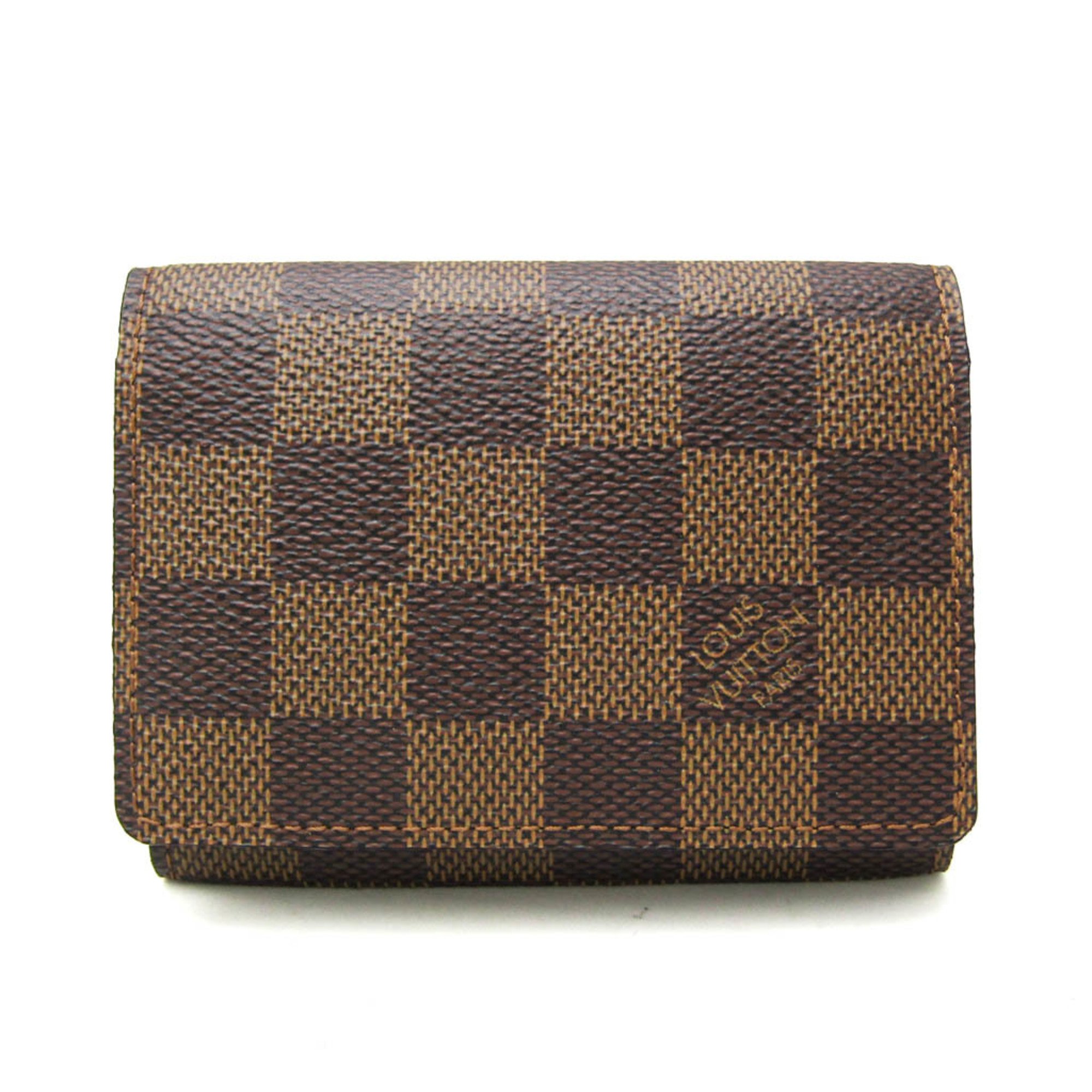 Louis Vuitton Damier Envelope Business Card Holder N62920 Damier Canvas Business Card Case Ebene