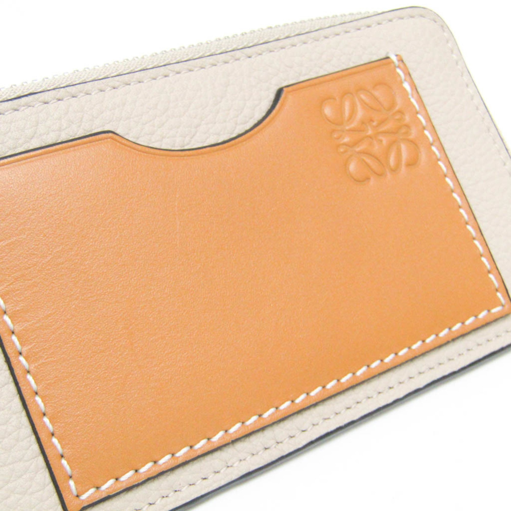 Loewe Coin Card Holder C660Z40X04 Leather Card Case Light Beige,Light Brown,Pink