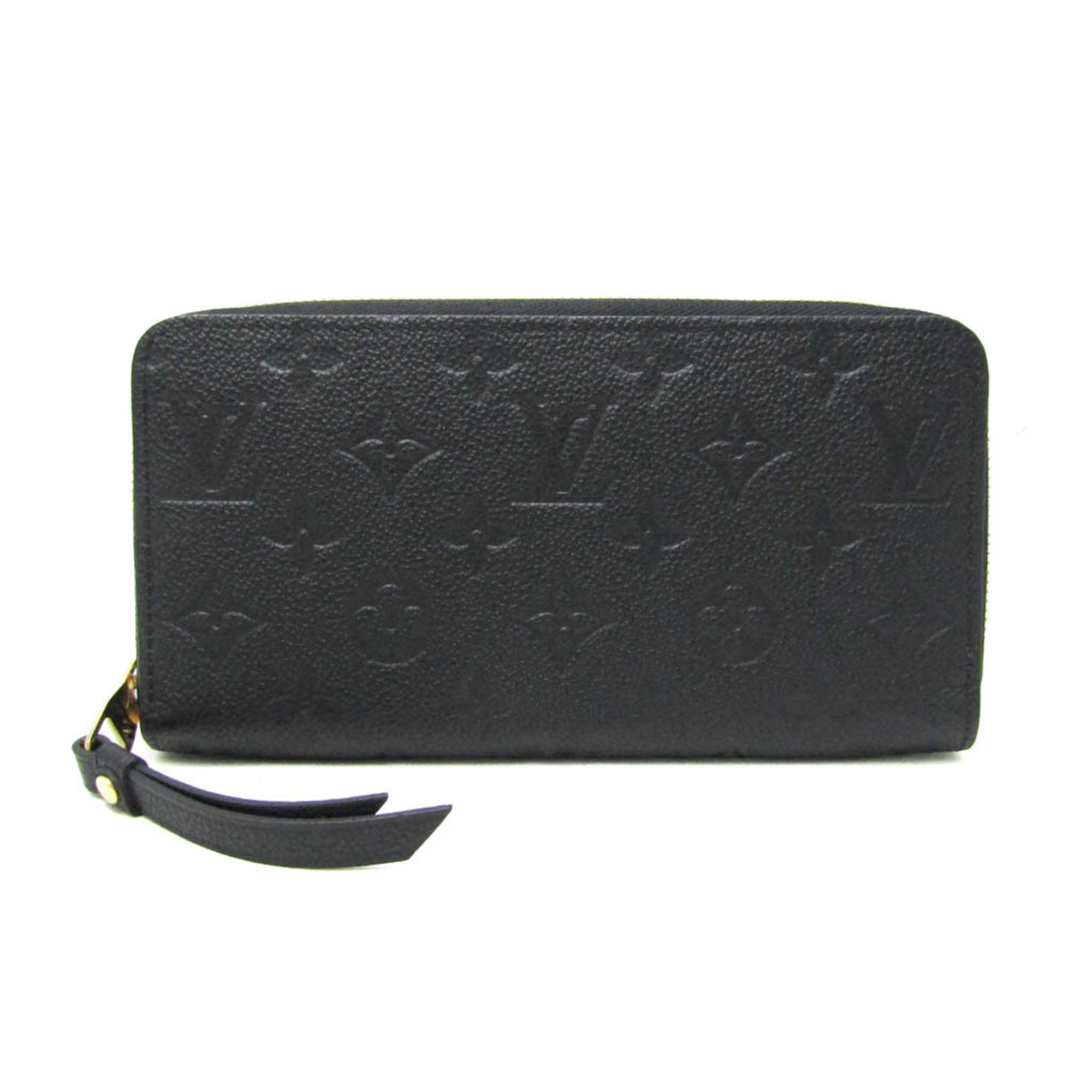 Louis Vuitton Monogram Empreinte Zippy Wallet M61864 Women's Monogram Empreinte Long Wallet (bi-fold) Noir