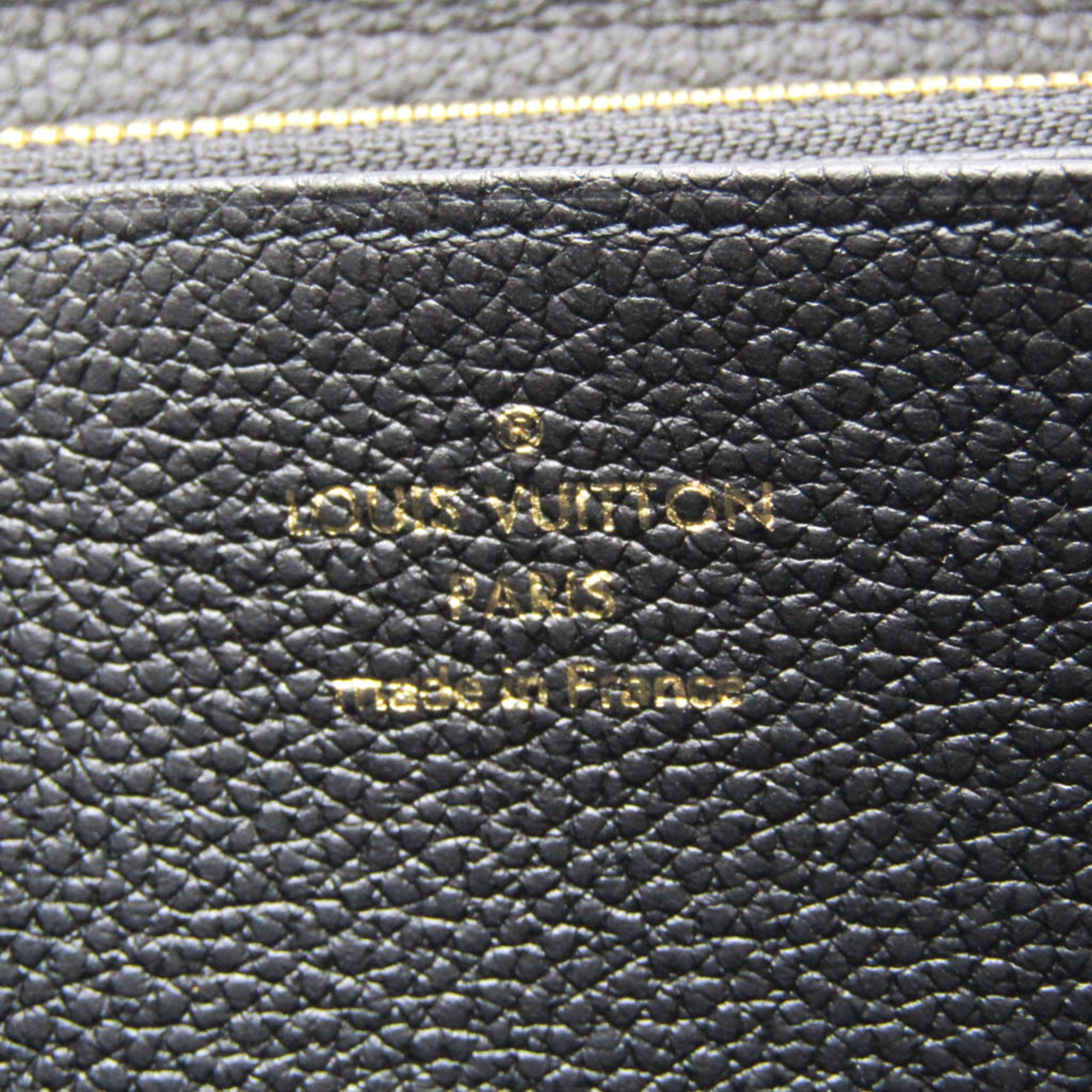 Louis Vuitton Monogram Empreinte Zippy Wallet M61864 Women's Monogram Empreinte Long Wallet (bi-fold) Noir