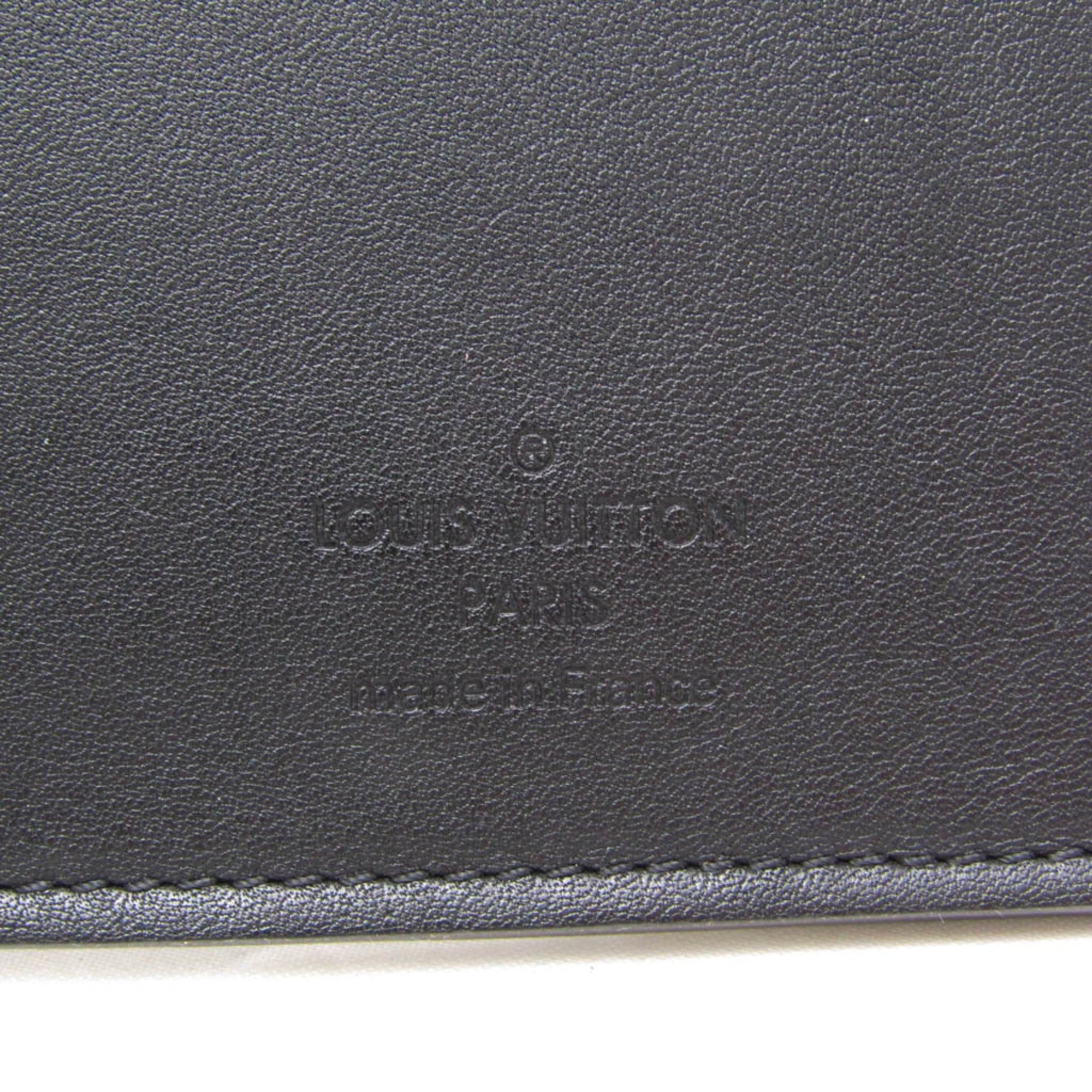 Louis Vuitton Taurillon Brazza Wallet M58192 Men's Leather Long Wallet (bi-fold) Black