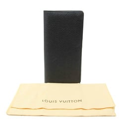 Louis Vuitton Taurillon Brazza Wallet M58192 Men's Leather Long Wallet (bi-fold) Black