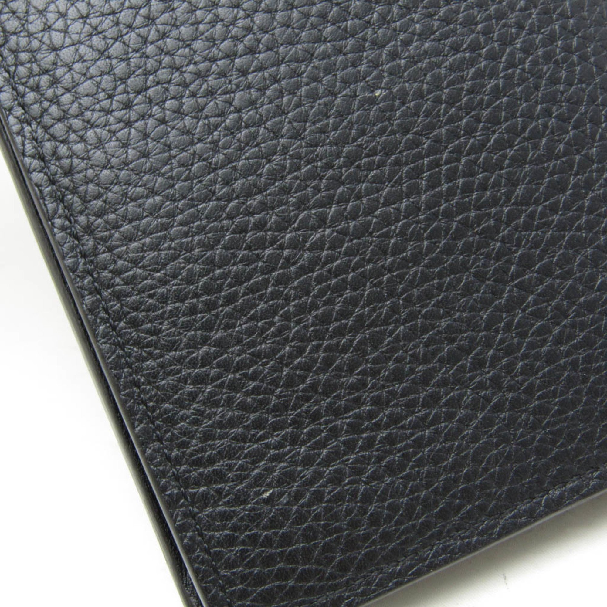 Louis Vuitton Taurillon Brazza Wallet M58192 Men's Leather Long Wallet (bi-fold) Black