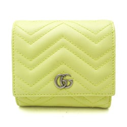 Gucci GG Marmont 598629 Women's Leather Wallet (bi-fold) Yellow