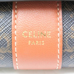 Celine Small Trifold Wallet 10D572BZ9.04LU Women's Coated Canvas,Leather Wallet (tri-fold) Brown,Dark Brown