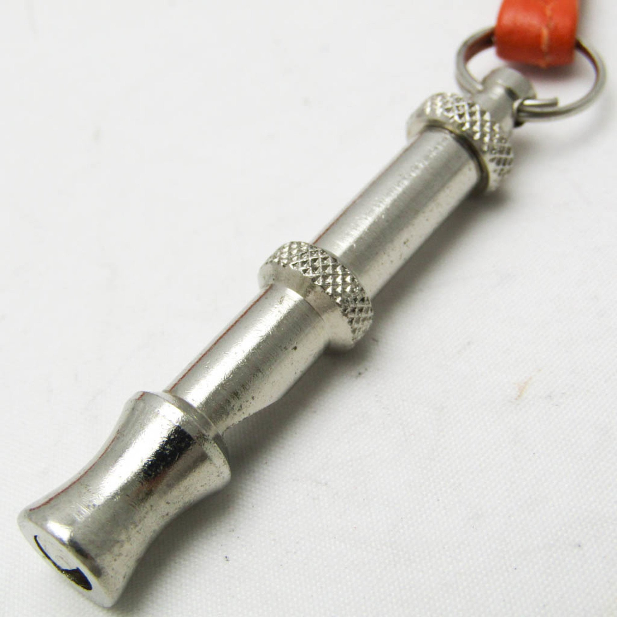 Hermes Whistle For Dog Dog Whistle Leather Metal Orange,Silver