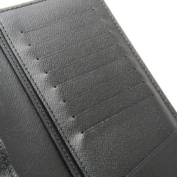 Louis Vuitton Taiga Brazza Wallet M30501 Men's Taiga Leather Long Wallet (bi-fold) Noir