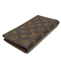 Louis Vuitton Monogram Brazza Wallet M66540 Men's Monogram Long Wallet (bi-fold) Brown