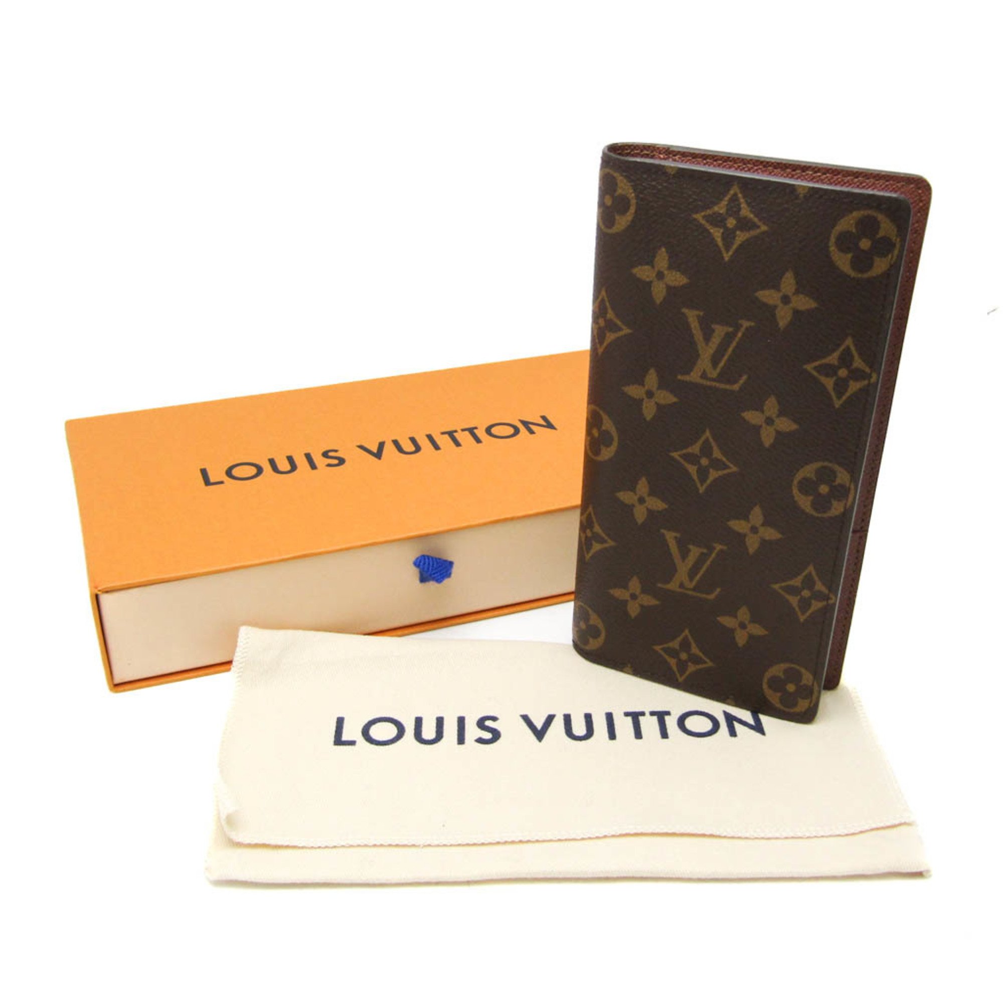 Louis Vuitton Monogram Brazza Wallet M66540 Men's Monogram Long Wallet (bi-fold) Brown