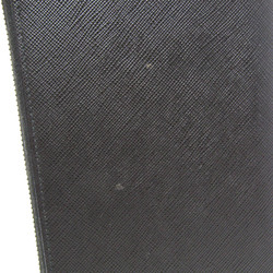 Prada Saffiano 2ML188 Men's Leather Long Wallet (bi-fold) Black