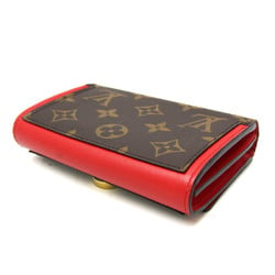 Louis Vuitton Monogram Flore Compact Wallet M64587 Women's Monogram Wallet (bi-fold) Coquelicots,Monogram