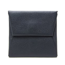 Hermes Bastia Women,Men  Evercolor Leather Coin Purse/coin Case Navy