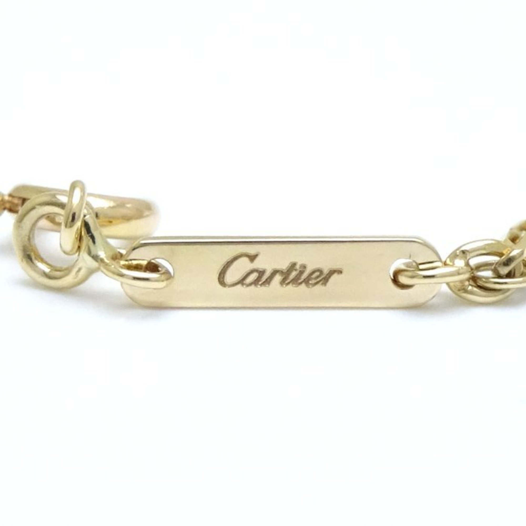 CARTIER C Heart Diamond Necklace B7008200 K18YG Yellow Gold 292474