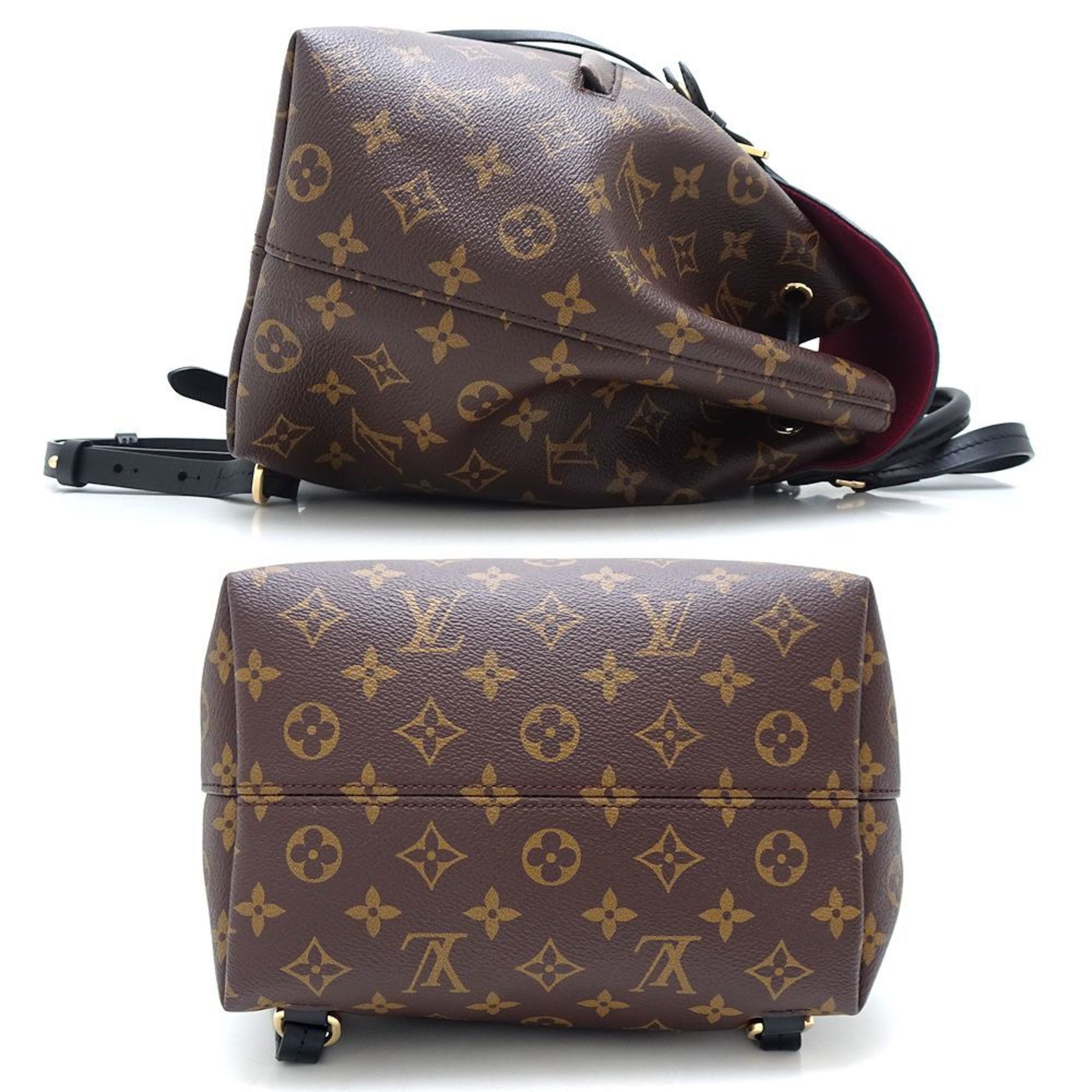 LOUIS VUITTON Louis Vuitton Monogram Montsouris NVPM M45515 Backpack Brown 351659