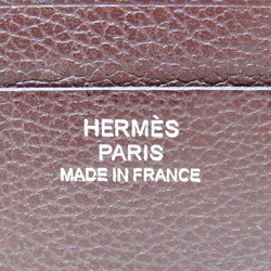 Hermes MC2 Copernicus Men,Women Leather Bill Wallet (bi-fold) Dark Brown