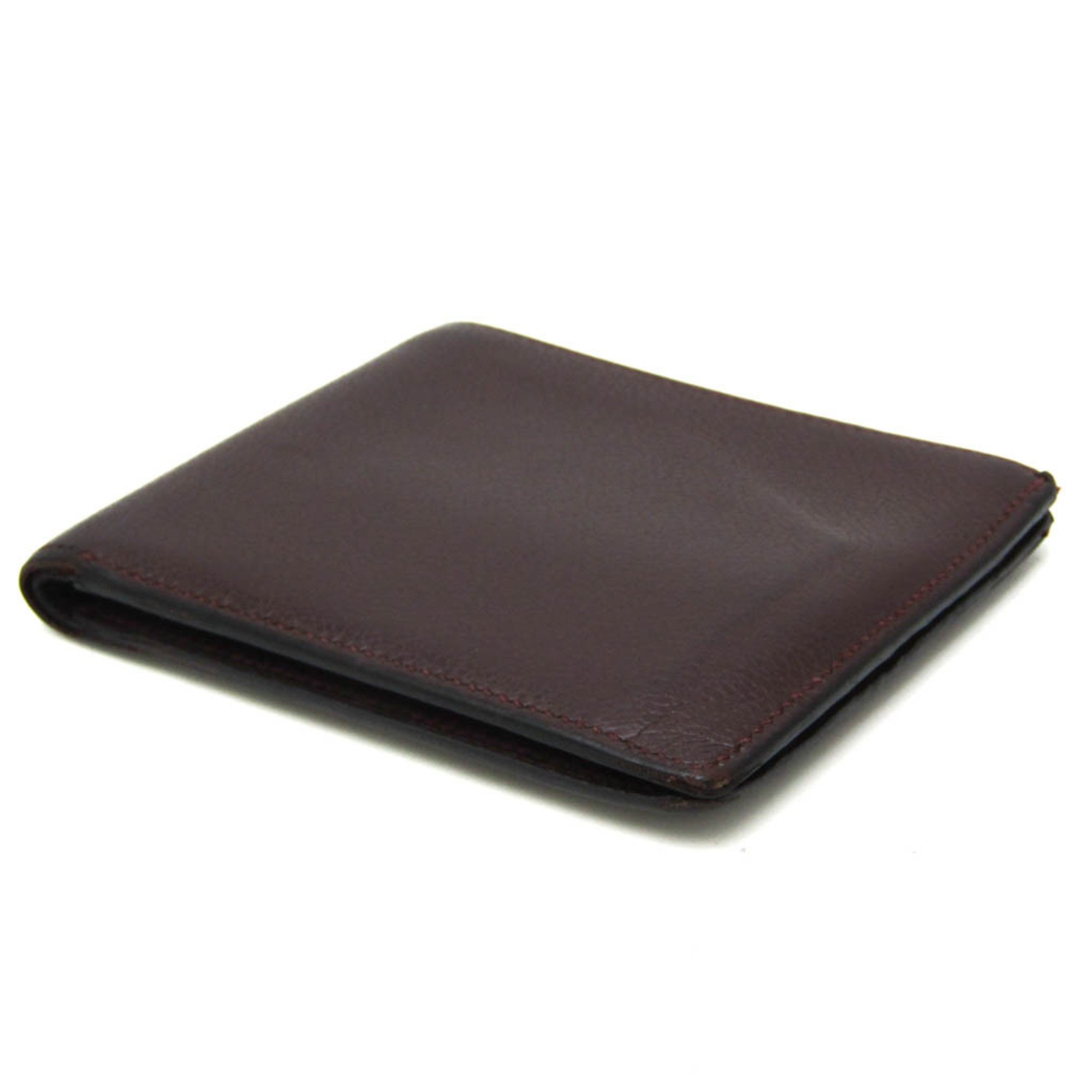 Hermes MC2 Copernicus Men,Women Leather Bill Wallet (bi-fold) Dark Brown