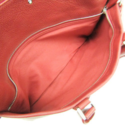 Montblanc 118731 Men's Leather Briefcase,Shoulder Bag Red Color