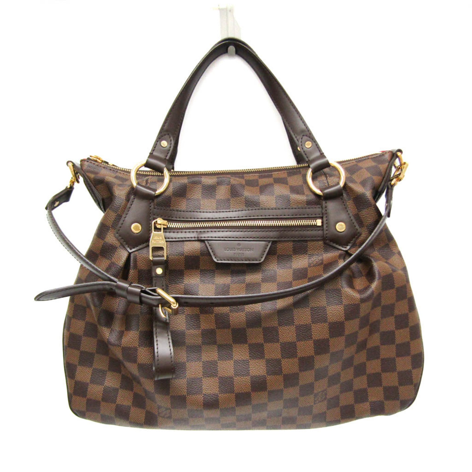 Louis Vuitton Damier Evora MM N41131 Women's Handbag,Shoulder Bag Ebene