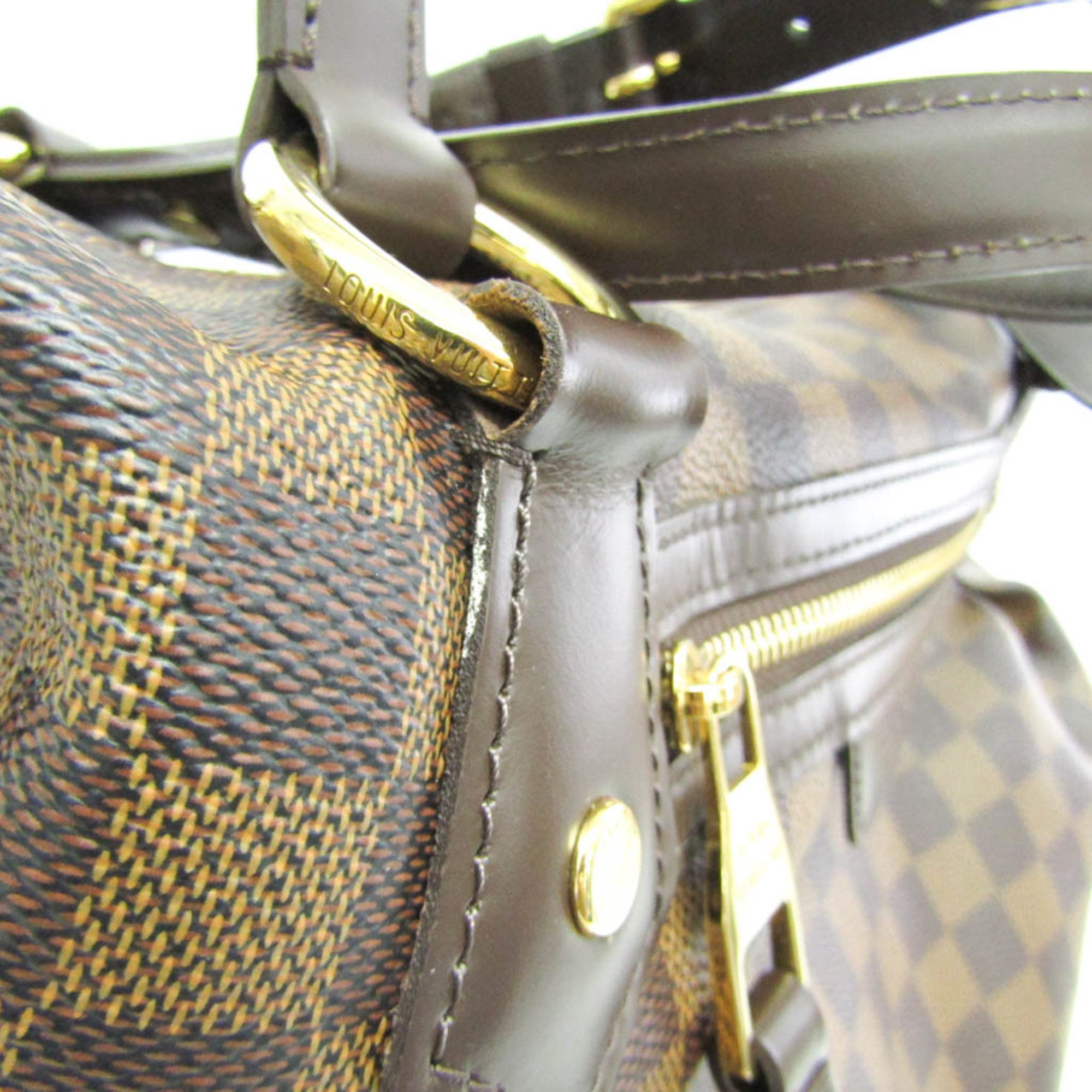 Louis Vuitton Damier Evora MM N41131 Women's Handbag,Shoulder Bag Ebene