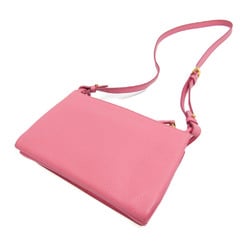 Prada VIT.DAINO 1BH031 Women's Leather Shoulder Bag Pink