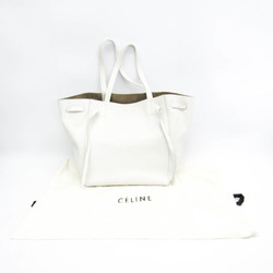 Celine Cabas Phantom Small Women's Leather Tote Bag White