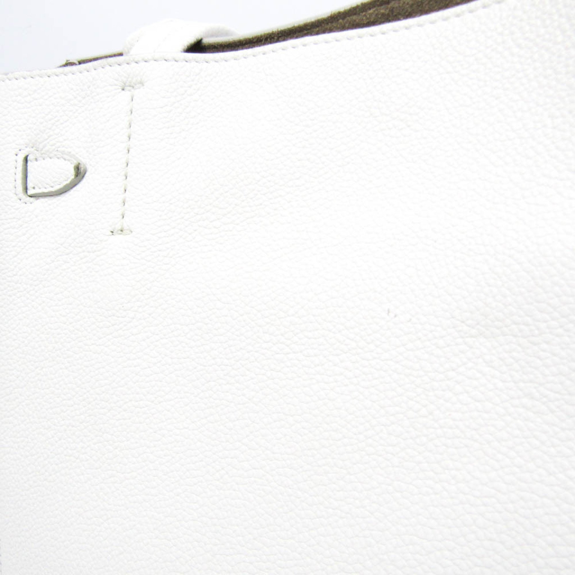 Celine Cabas Phantom Small Women's Leather Tote Bag White