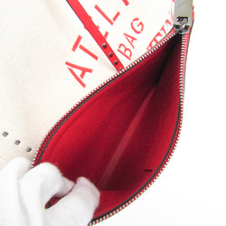 Valentino Garavani Atelier Bag 01 UW0B0H85NIZ Women,Men Leather,Canvas Shoulder Bag,Tote Bag Red Color,White