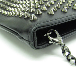 Christian Louboutin Men,Women Leather Studded Shoulder Bag Black