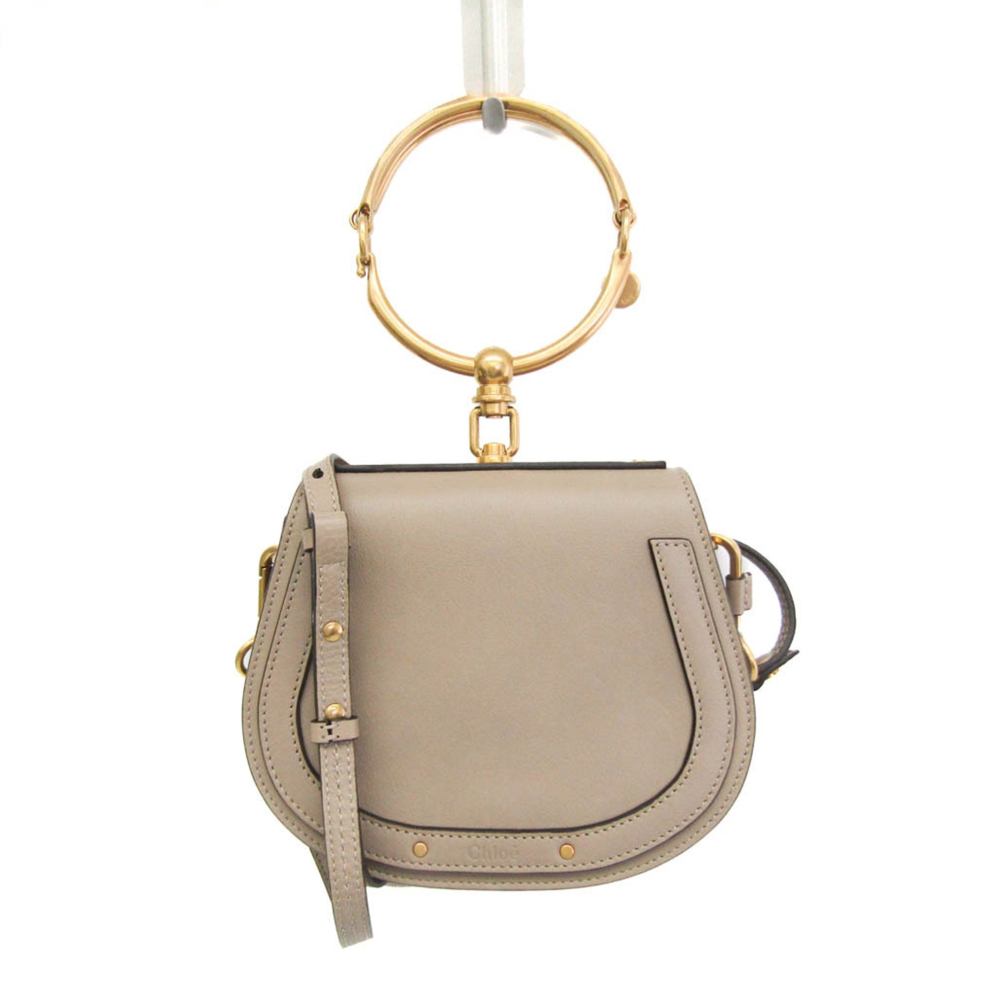 Chloé NILE 3S1301 Women's Leather Handbag,Shoulder Bag Gray