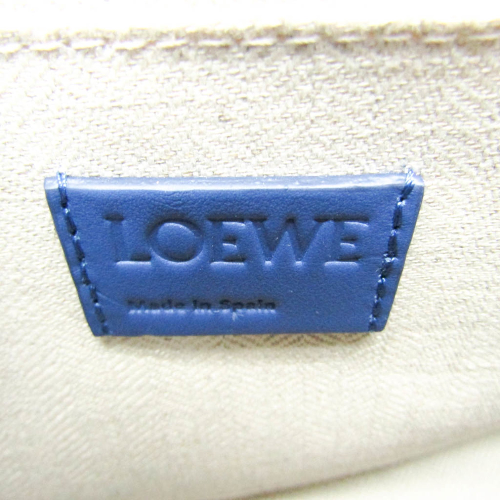 Loewe Puzzle Fold Wash Bag C510WBPX01 Men,Women Leather Clutch Bag,Handbag Blue