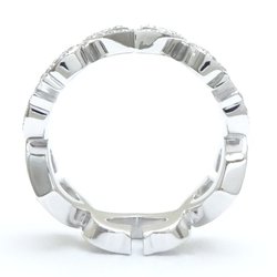 CARTIER C Heart Ring Full Diamond #50 K18WG White Gold 292477