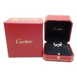 CARTIER C Heart Ring Full Diamond #50 K18WG White Gold 292477