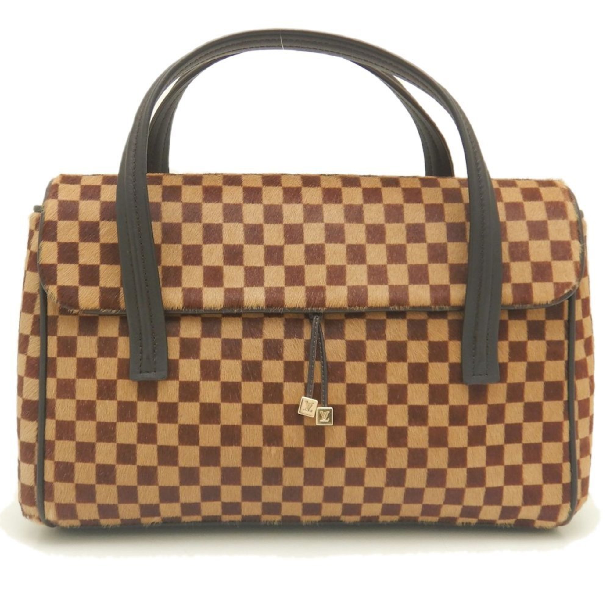 LOUIS VUITTON Damier Sauvage Lion M92131 Handbag Brown 252146