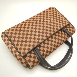 LOUIS VUITTON Damier Sauvage Lion M92131 Handbag Brown 252146