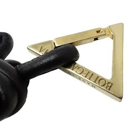 BOTTEGA VENETA Triangle Key Ring Leather Black 180777