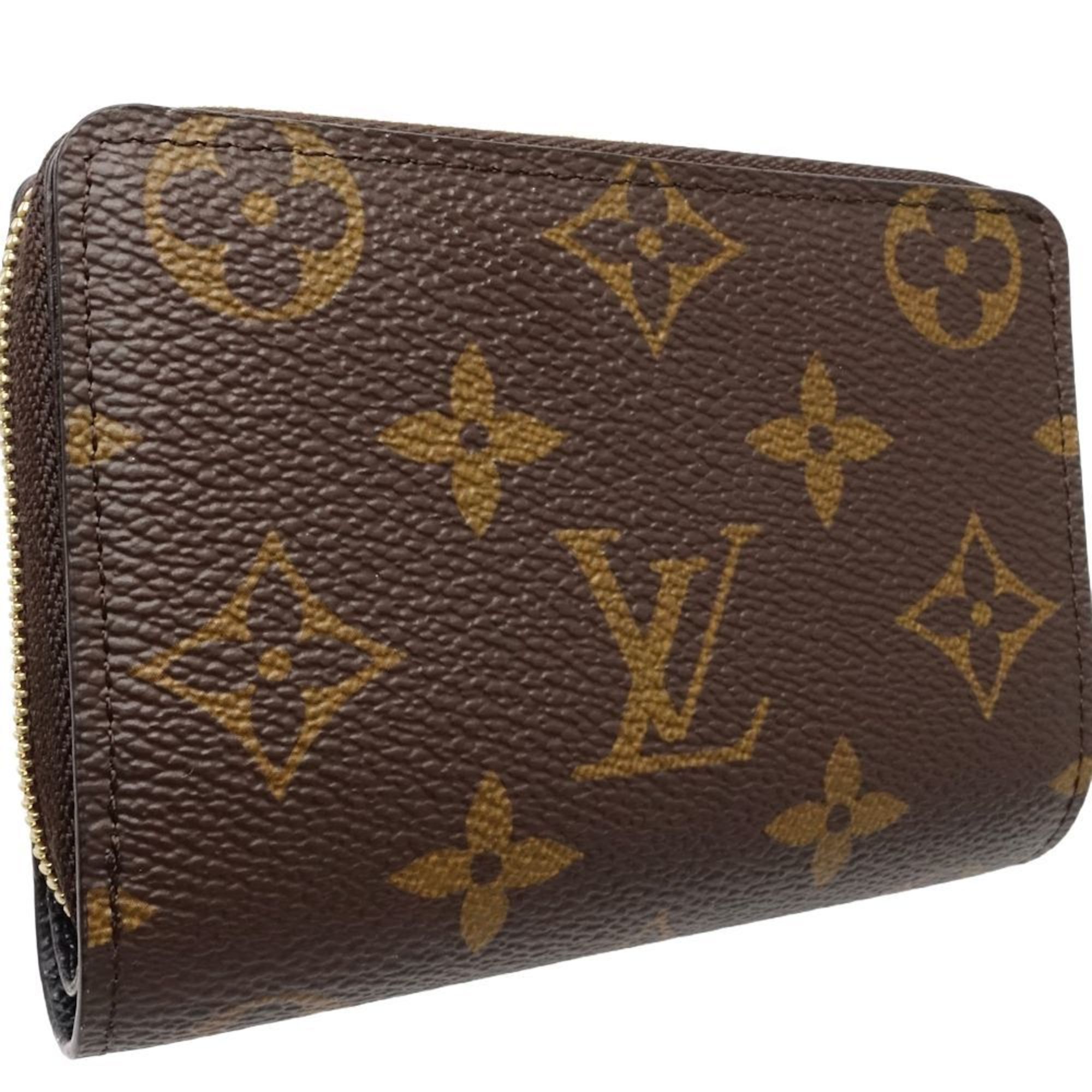 LOUIS VUITTON Louis Vuitton Bi-fold Wallet M81461 Portefeuille Lou Monogram Giant Reverse Brown Beige 180771