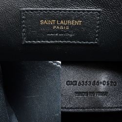 YVES SAINT LAURENT 635346 2-Way Bag Grain Leather Black 351705