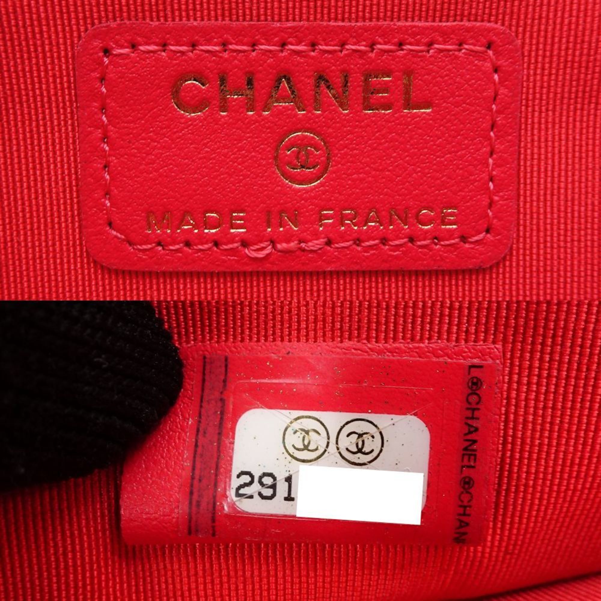 CHANEL Chanel Phone Case AP0990 Pochette Matelasse Caviar Skin Red 351706