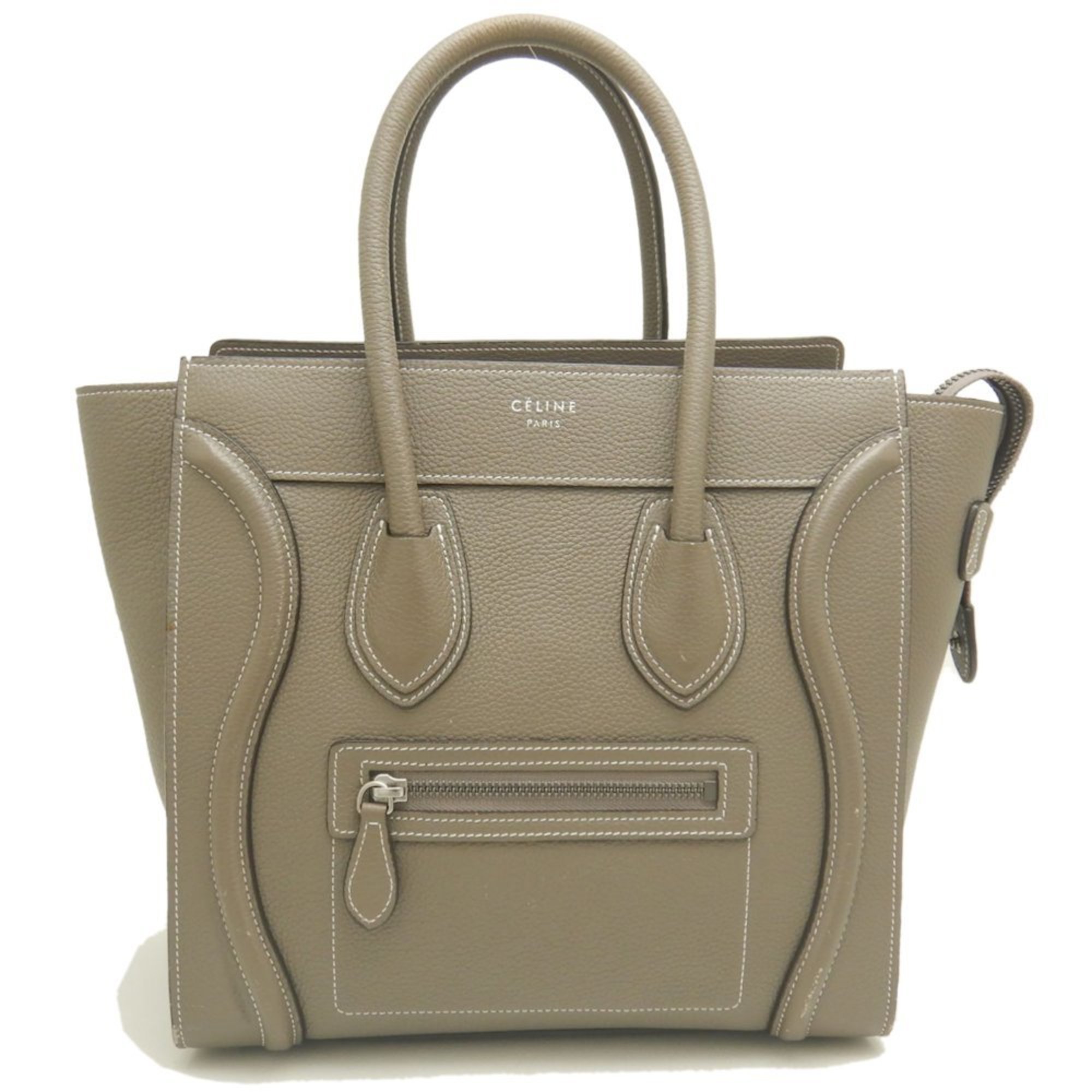 CELINE Luggage Micro Shopper 189793DRU Tote Bag Calfskin Suri 252174