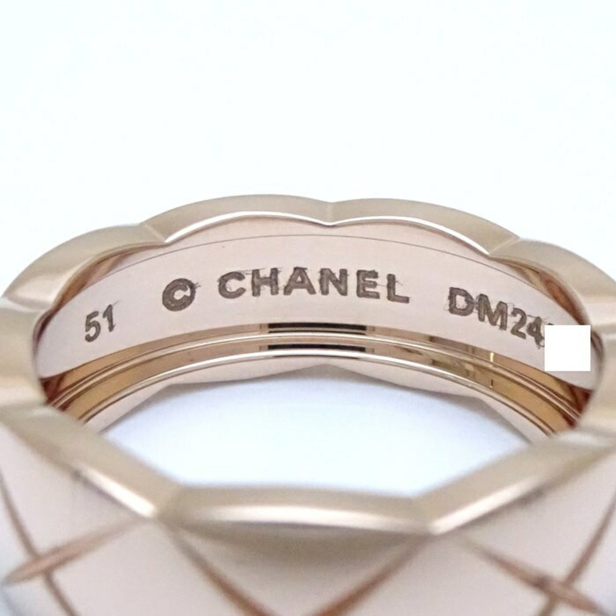 CHANEL Coco Crush Ring Medium Model #51 J10817 K18PG Pink Gold 292491