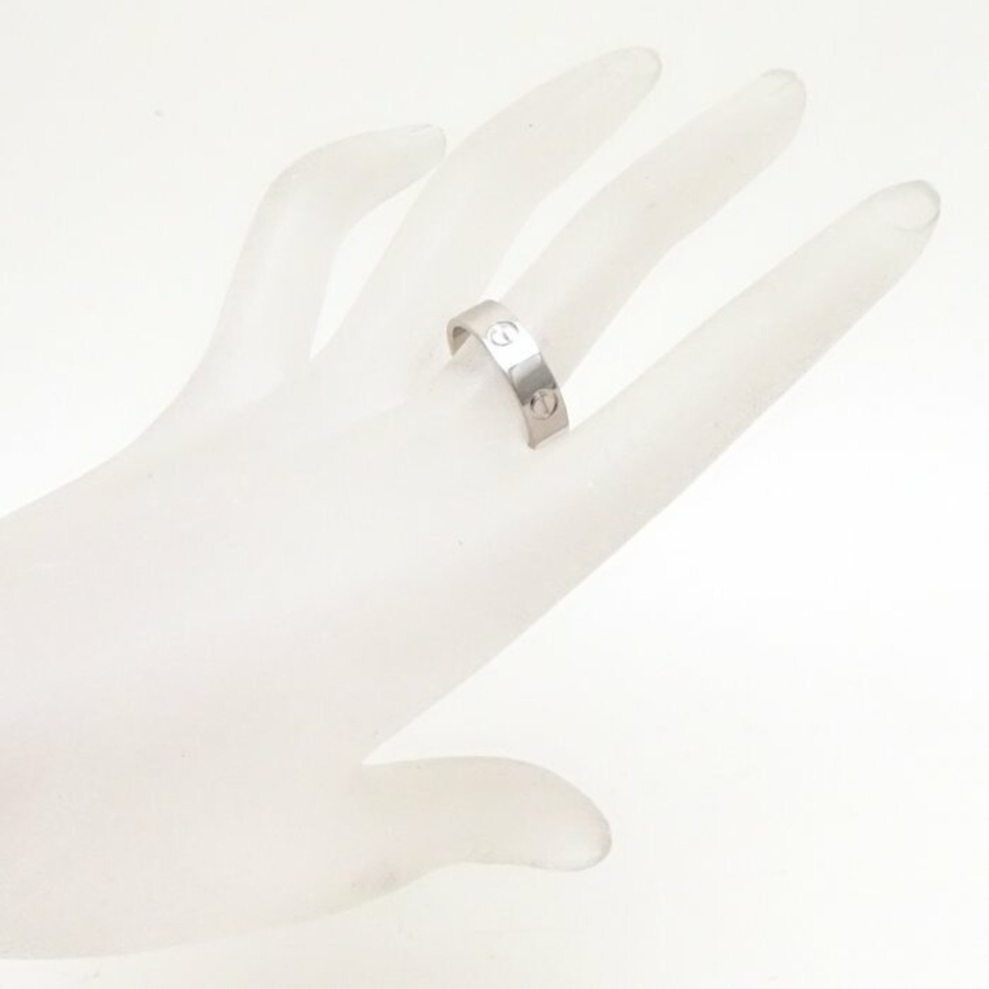 CARTIER Cartier Love Ring #56 LOVE B4084700 K18WG White Gold 292563