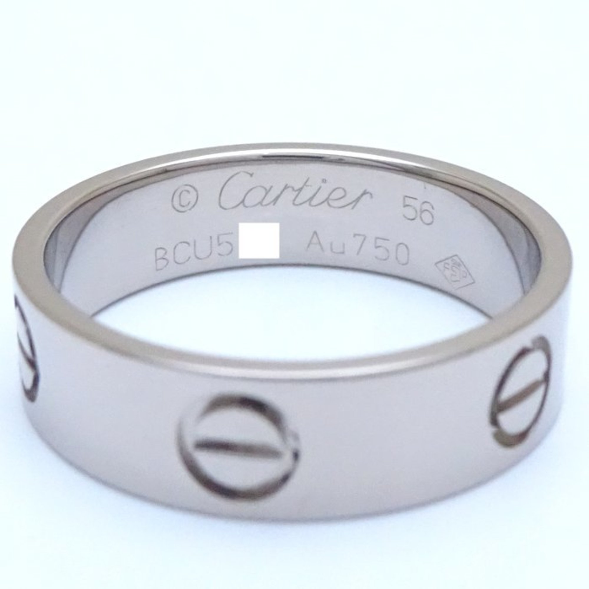 CARTIER Cartier Love Ring #56 LOVE B4084700 K18WG White Gold 292563