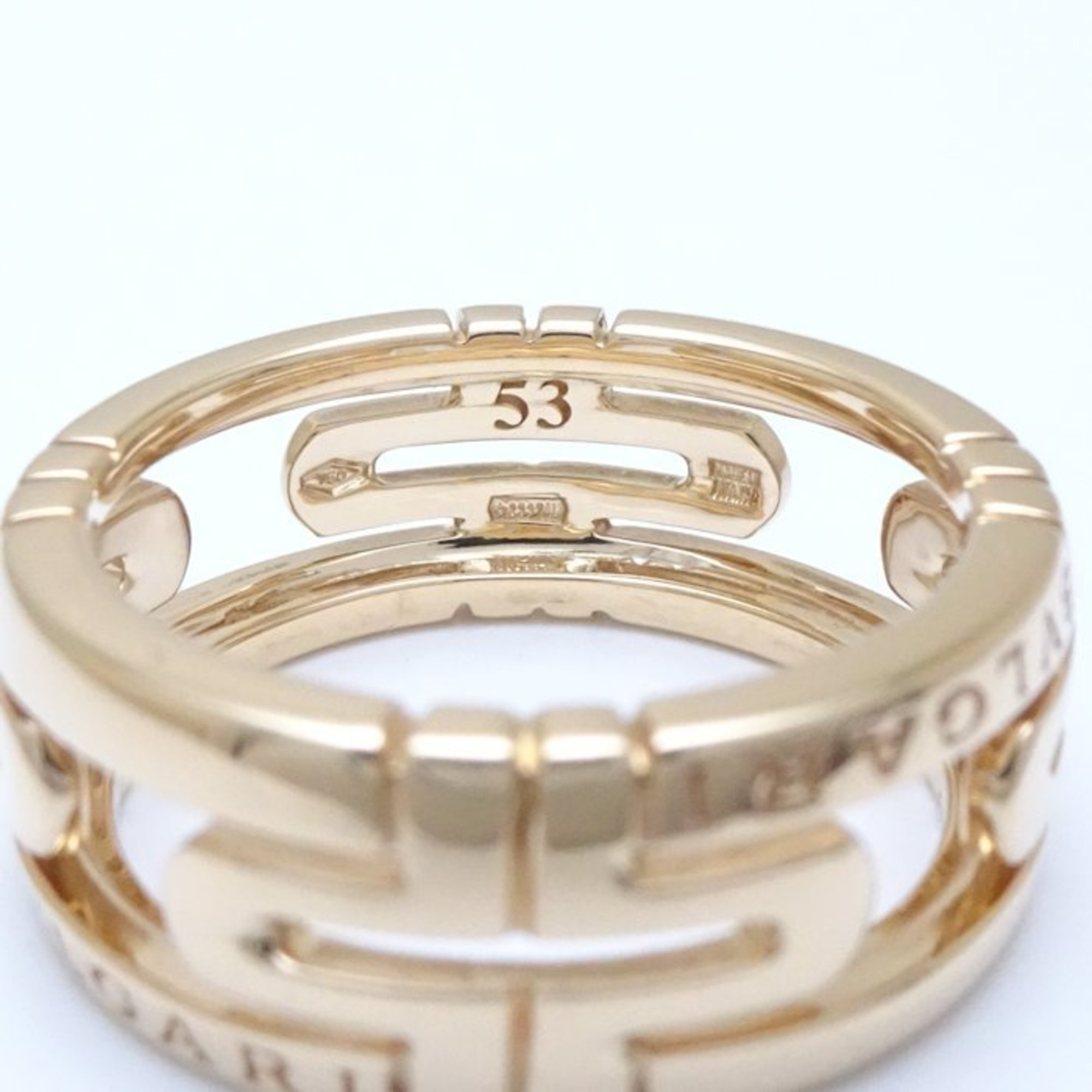 BVLGARI Parentesi Ring #53 K18YG Yellow Gold 292569