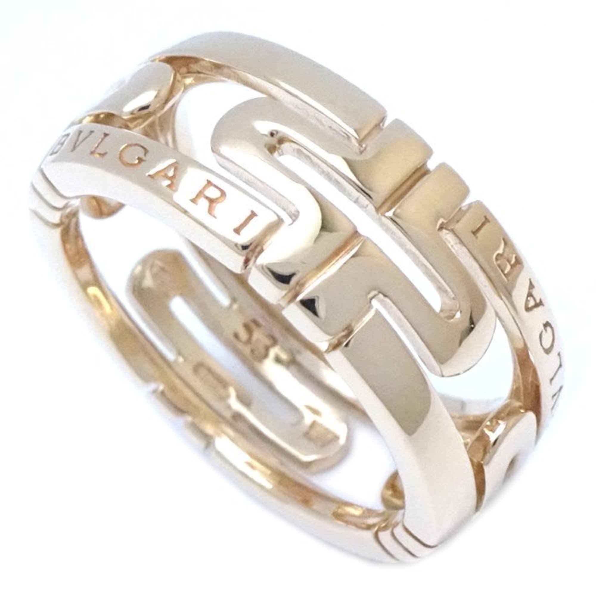 BVLGARI Parentesi Ring #53 K18YG Yellow Gold 292569