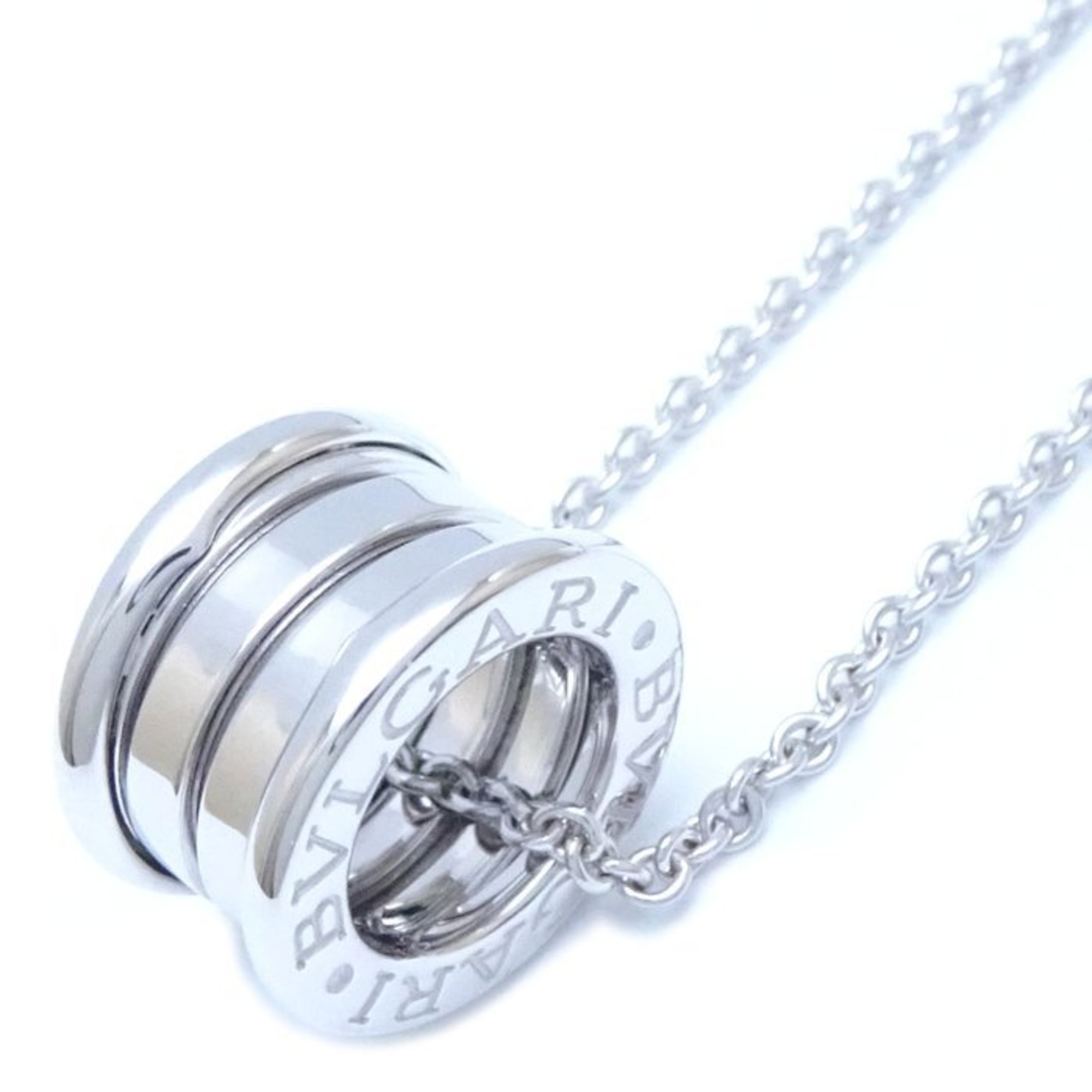 BVLGARI B.zero1 Necklace, K18WG, White Gold, 292557