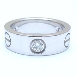 CARTIER Cartier Love Ring Half Diamond 3P #48 LOVE B4032500 K18WG White Gold 292565